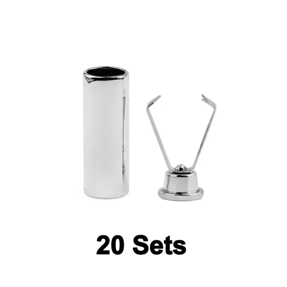 Heavy Duty Metal Cord Locks – Adjustable Fastening Clips Metal Cord Locks Zpaxo 20PCS Silver