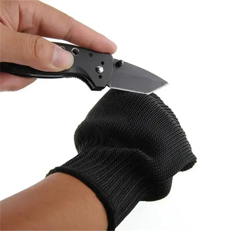 1 Pair Stainless Steel Wire Cut Resistant Anti-Cutting Safety Protective Work Gloves Level 5 Stainless Steel Wire Repair Gloves Zpaxo