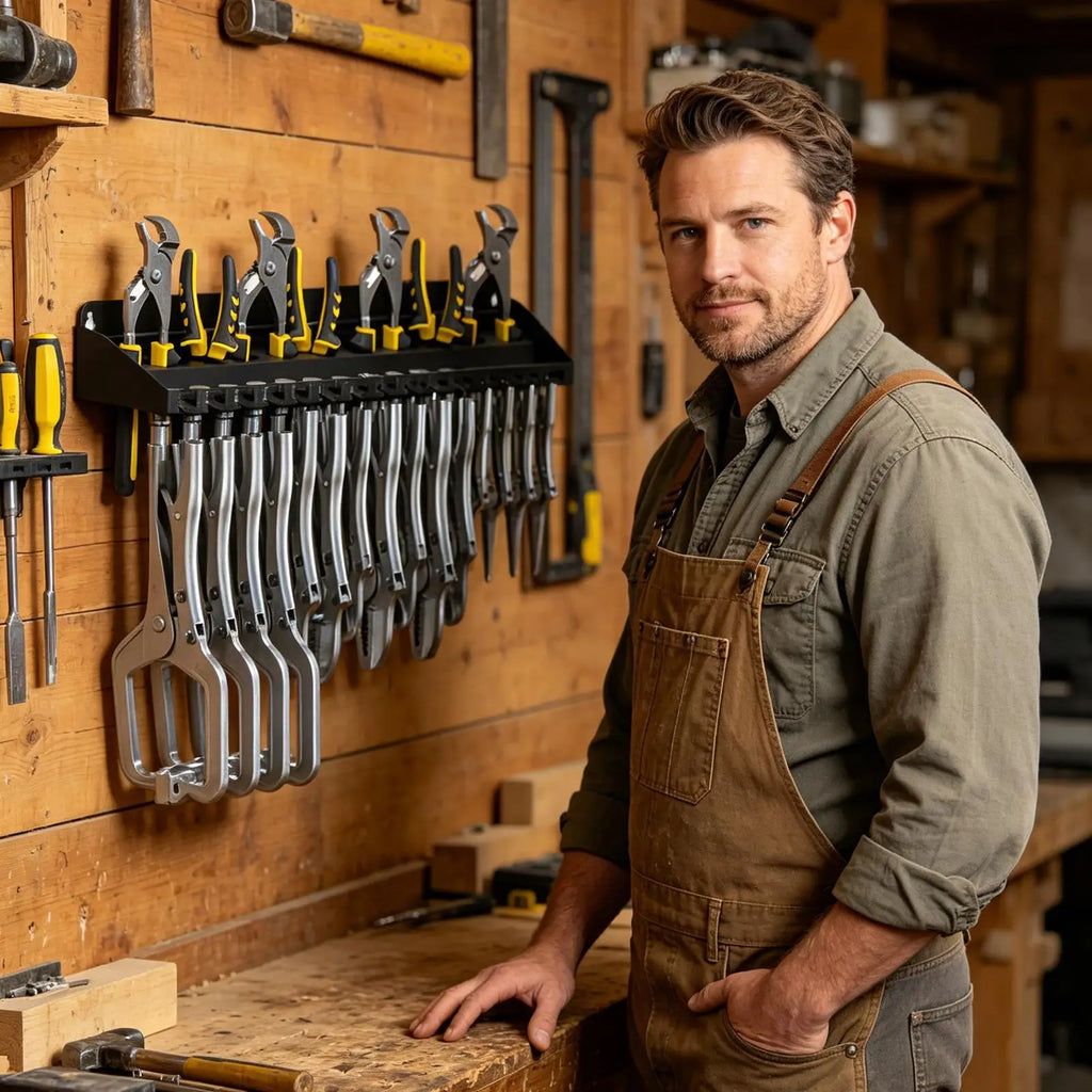 Garage Tool Organizer Pliers Holder Rack Wall Storage Garden Backyard