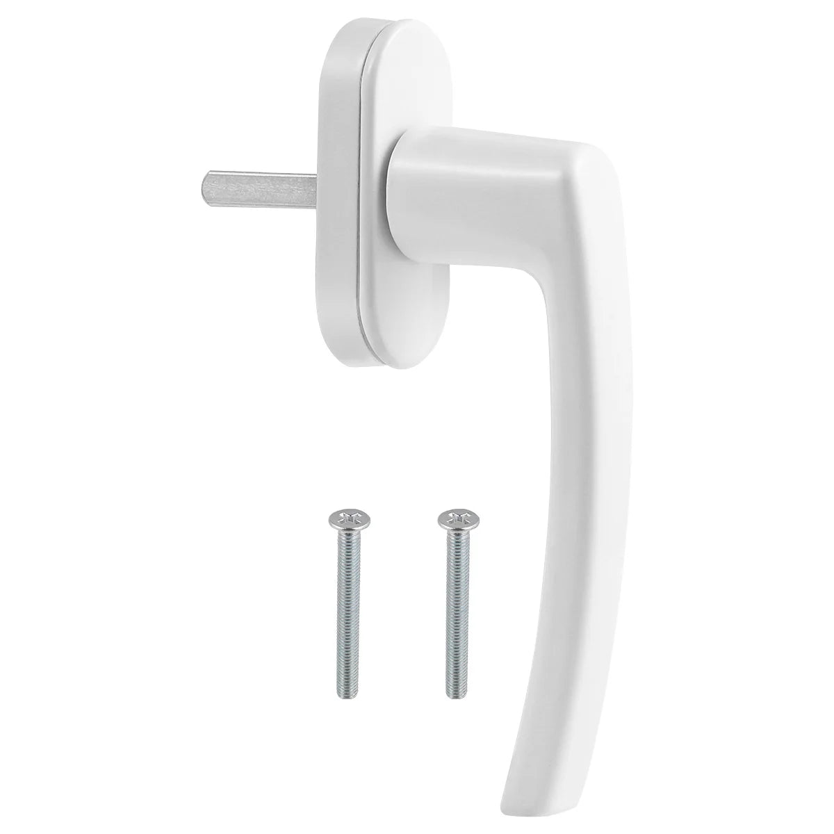 Inside Interior Inner Window Handle Crank Aluminum White Safety Lock
