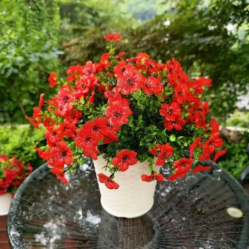 Simulation Flower Artificial Flower With Flexible Iron Wire for Tabletop Bookshelf Display Wedding Decoration Zpaxo