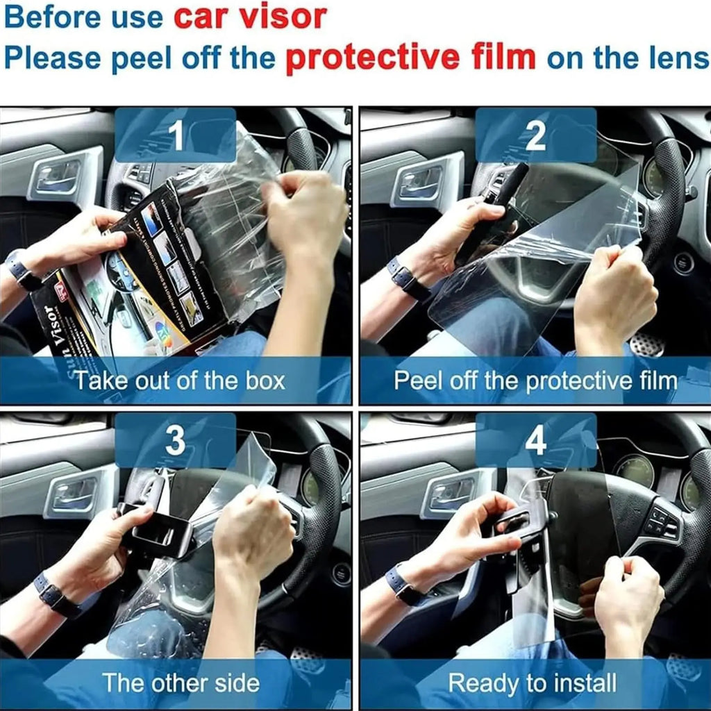 Safety Driving Day Night Sun Protection Antidazzle Car Visor Shade UV