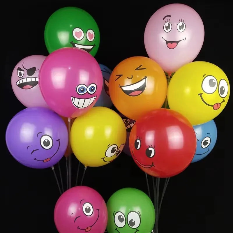 12" Smiley Face Latex Balloons | Birthday & Baby Shower Decor
