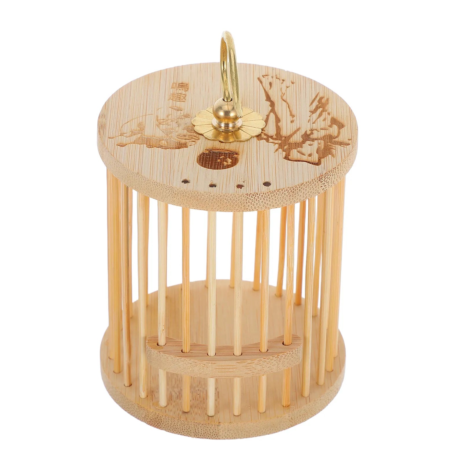 Wooden Cricket Cage Wild Breeding Portable Feeder Grasshopper Habitat