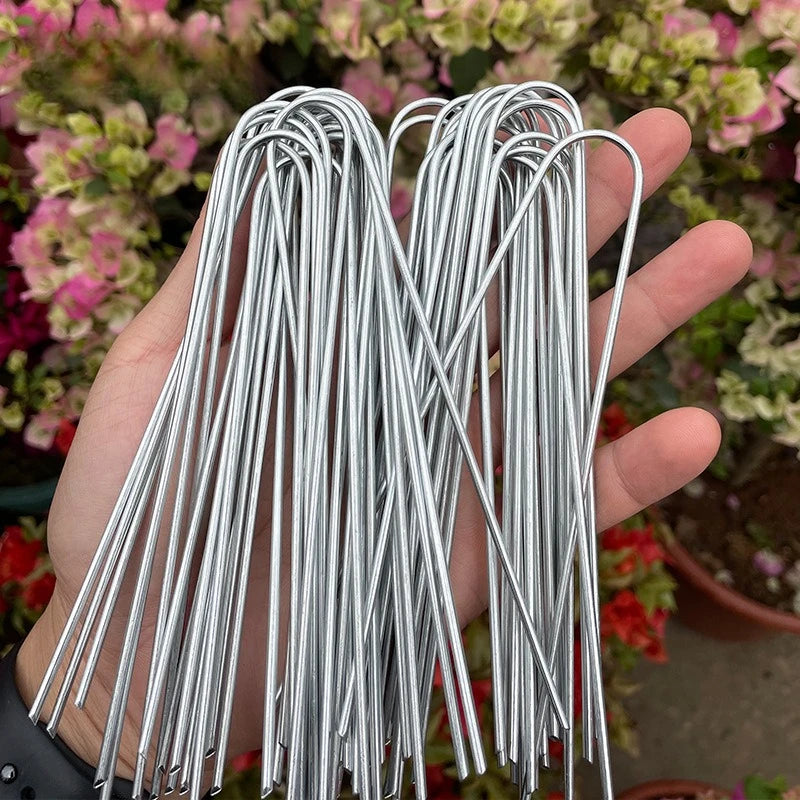 U-type Sod Pins Lawn Anchors Artificial Turf Landscape Fabric Fence