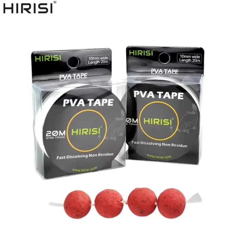 Carp Fishing PVA Tape 10mm x 20m – Water-Soluble Boilie String Fishing PVA Tape Zpaxo