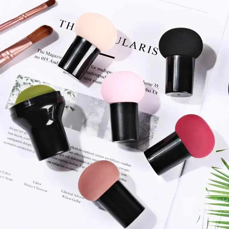 Mushroom Head Makeup Sponge Puff with Cap | Powder & Foundation