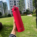 Stainless Steel Vacuum Flask Straw Car Thermal Cup Sports Water