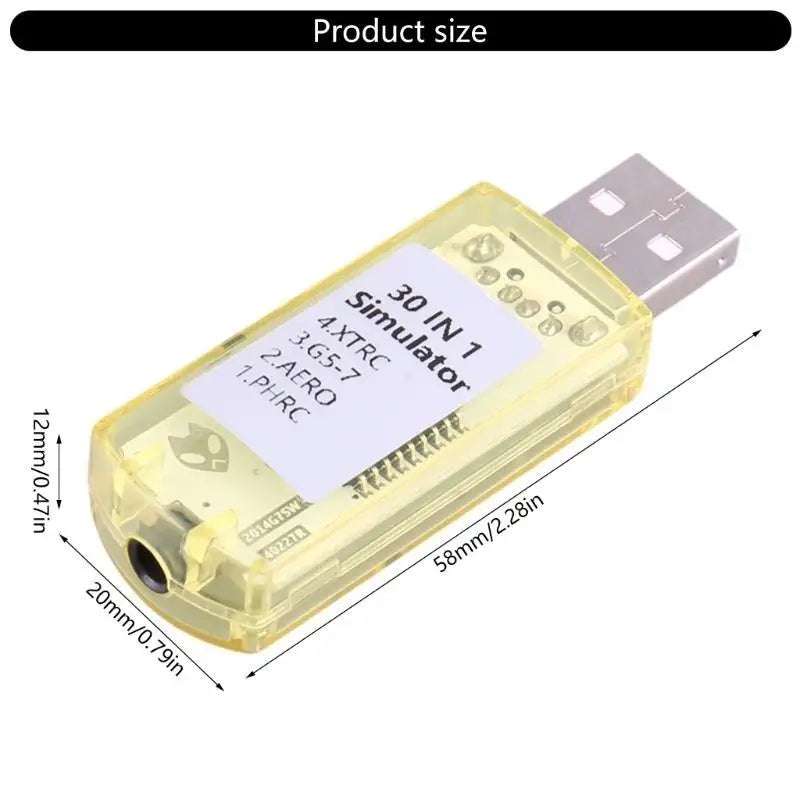 652F Advanced 1 Remote Control Aircrafts USB Flight Simulation Tool Zpaxo