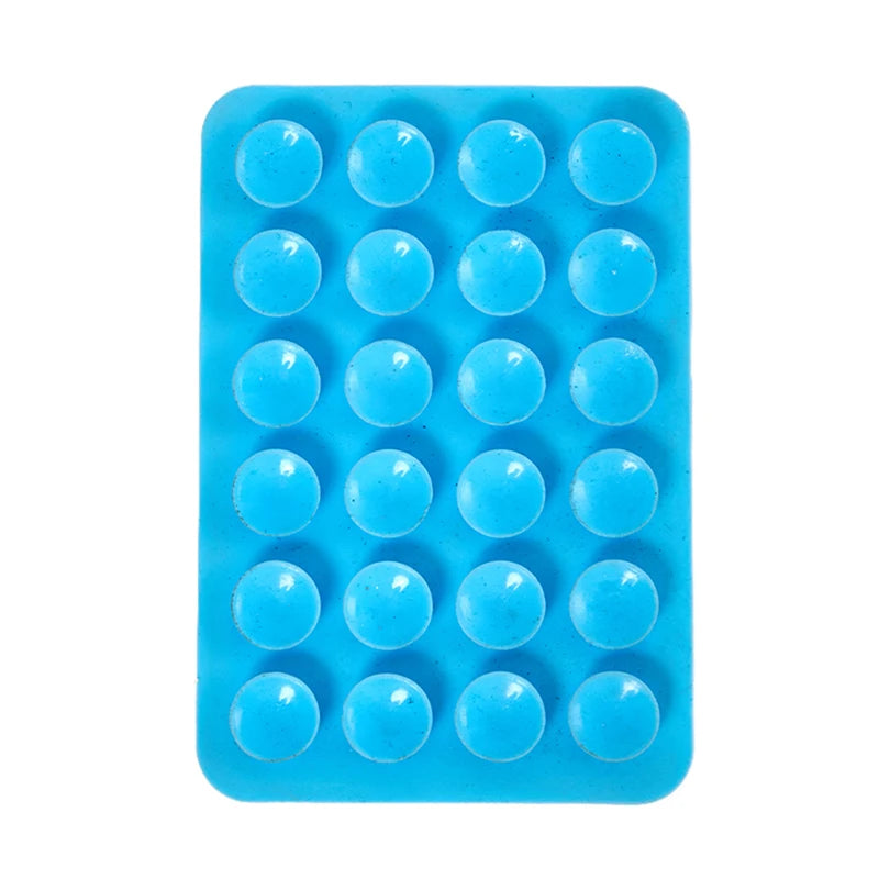 For Mobile Phone Fixture Suction Cup Backed Adhesive Silicone Fixed Sucker Pad 1Pc Butterfly Shaped Silicone Pad Zpaxo Blue