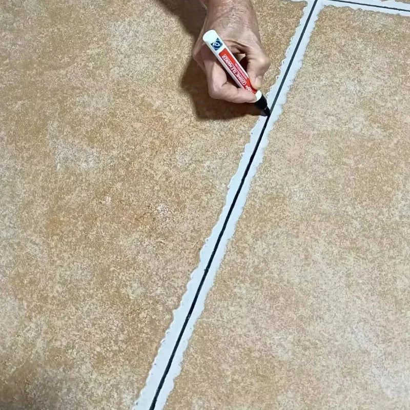 Waterproof Tile Marker Grout Pen Wall Seam for Floor Bathroom Kitchen Toilet Wall Seam Repair Black White Gold Silver Beige Zpaxo