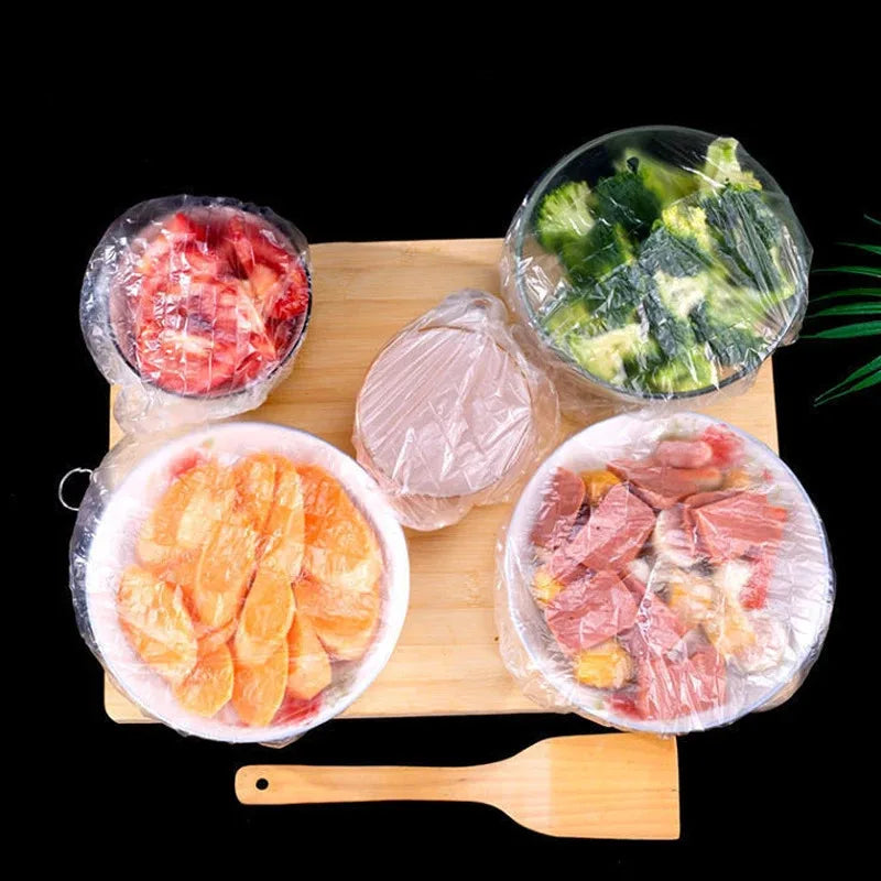 Extra Thick Disposable Plastic Wrap – Stretchable Food Cover Film