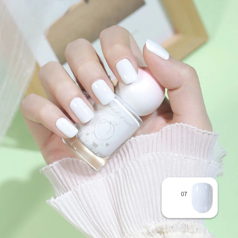 No-bake Nail Polish Polarized Nude Nails Art Tearable Quick Dry