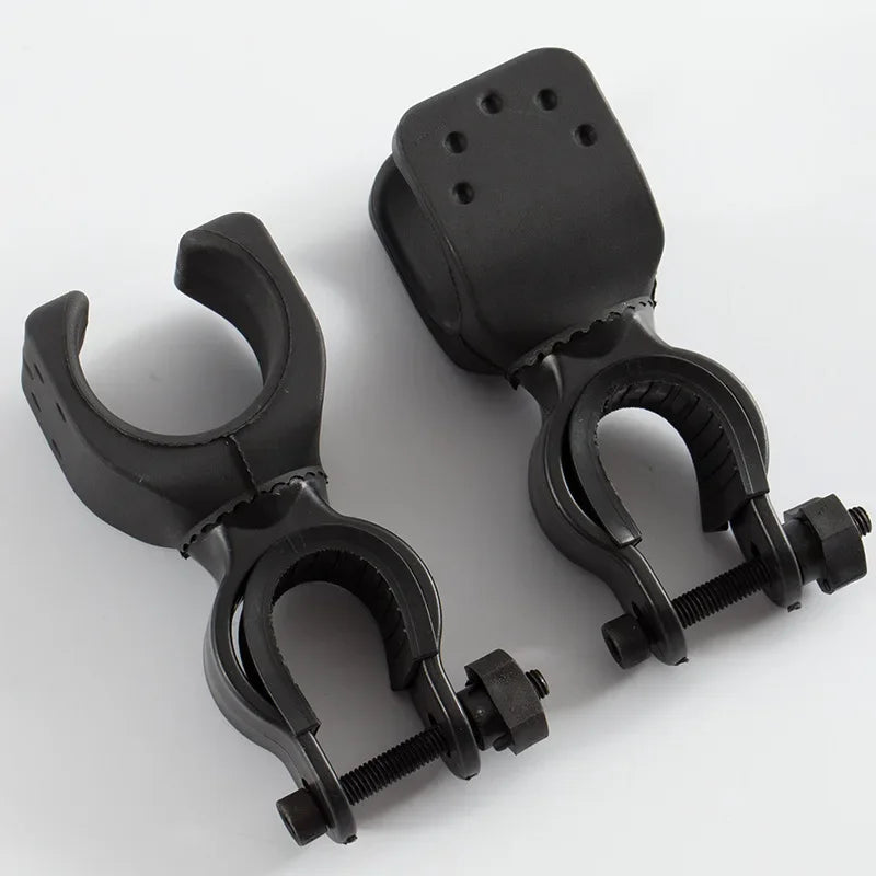 360° Rotating Bike Handlebar Flashlight Mount Clamp Bracket