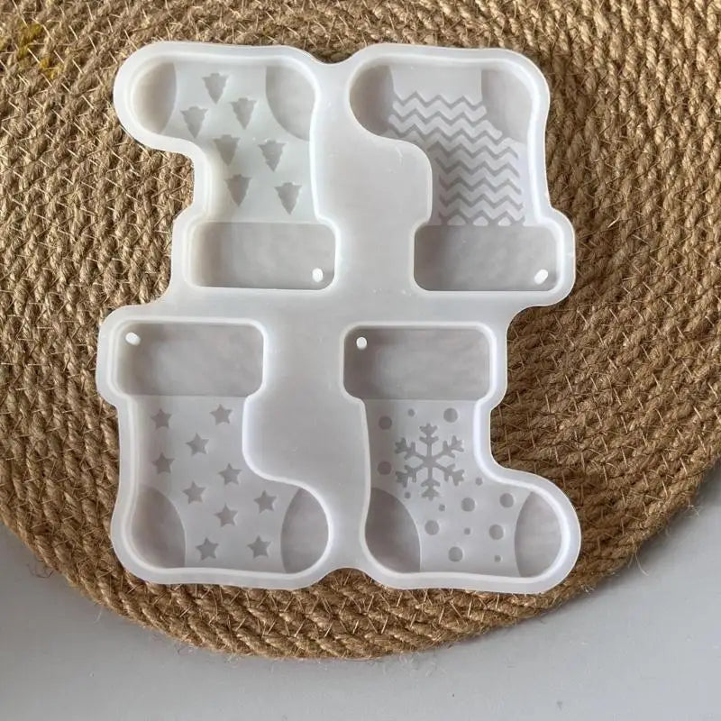 Christmas Stocking Silicone Molds DIY Holiday Decorations Baking