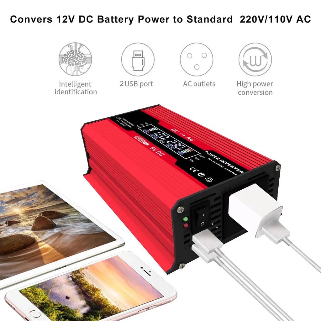 110V/220V 600W Solar Panel 30A Charge Controller 4000W Modified Sine Wave Inverter for Solar Panels Power Generation Zpaxo