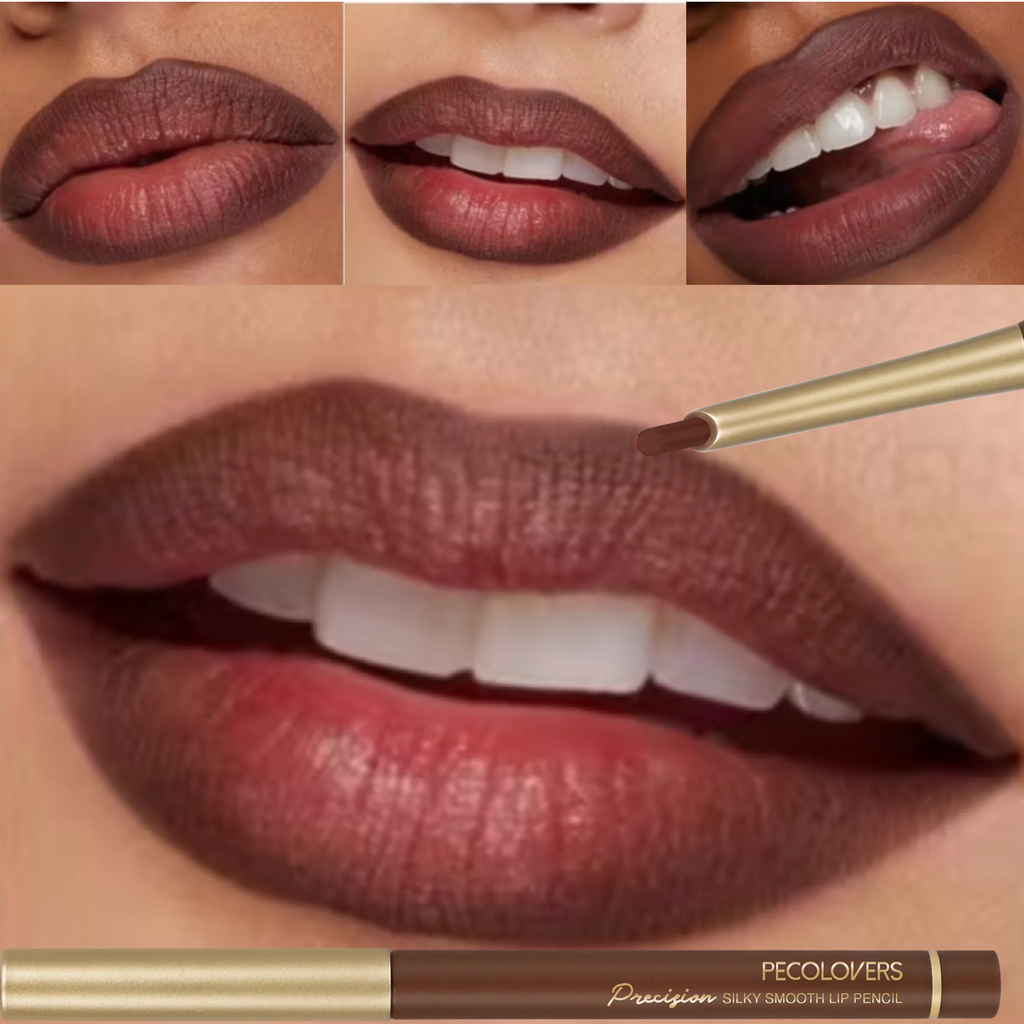 Matte Lipstick Lip Liner Pen Nude Long-lasting Waterproof Smooth
