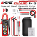 ANENG PN106 AC DC Clamp Meters 600A Current Voltage Tester Tool Zpaxo PN106 Pro