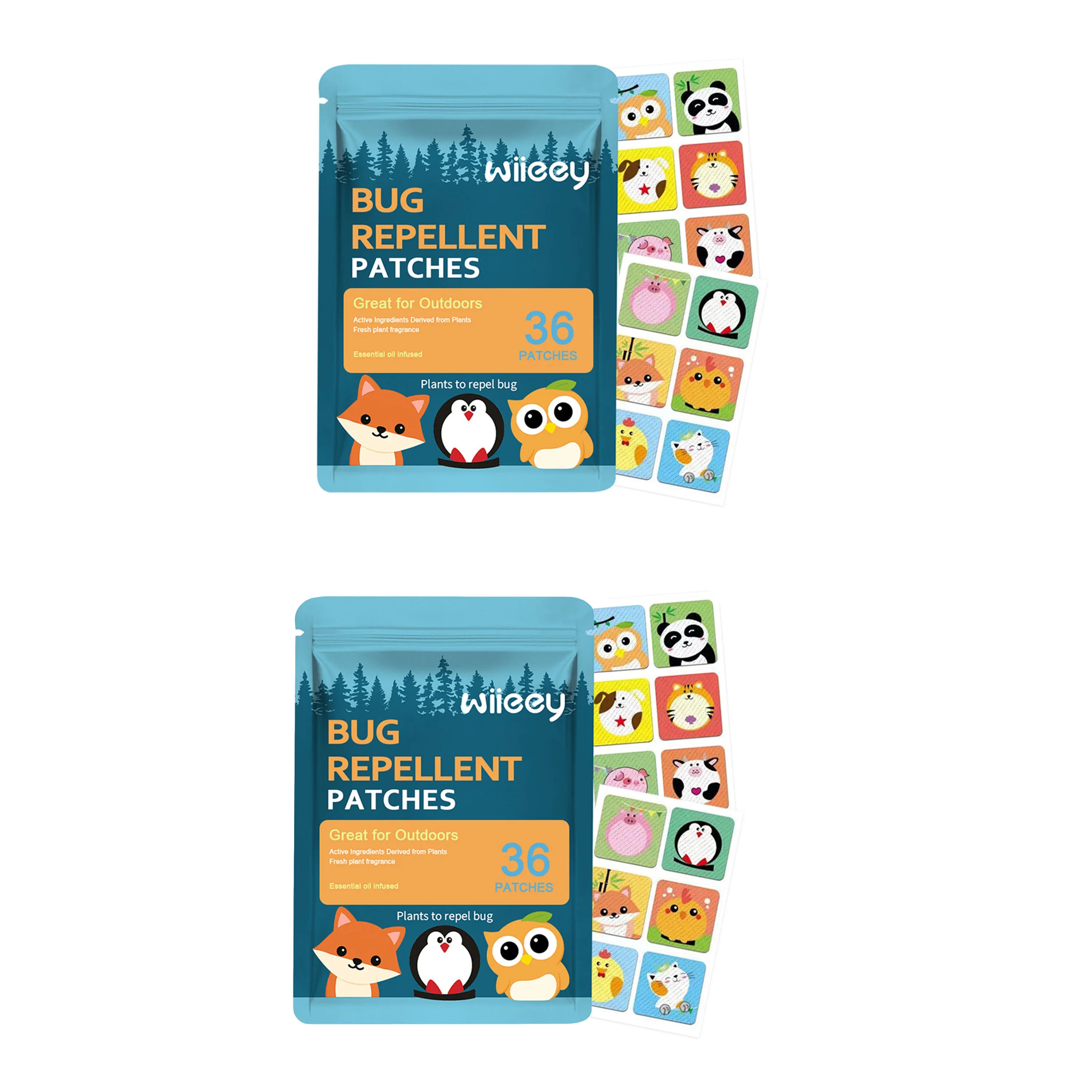 Body Care Patch Gentle Herbal Fresh Waterproof Refreshing Portable Skin Care Patch for Home and Travel Zpaxo 2pcs