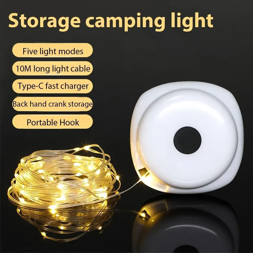 LED Rechargeable Camping Lantern – 10M IPX4 Waterproof Light