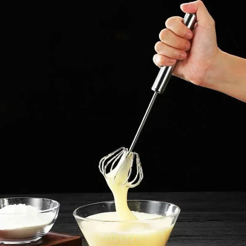 10/12/14inch Stainless Steel Semi Automatic Whisk Blender for Home -Versatile Tool for Egg Beater, Milk Frother, Hand Push Whisk Zpaxo