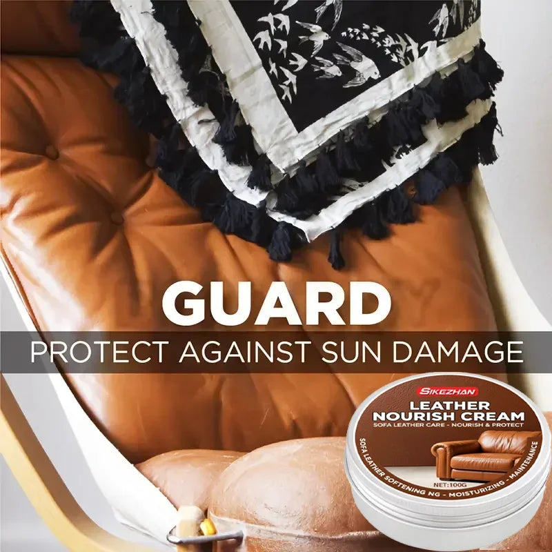 Advanced Leather Cleaning Cream Restoration Oil Cream Leather Sofa Car Interior Polishing Penetrates Deeply Long-Lasting Beauty Zpaxo