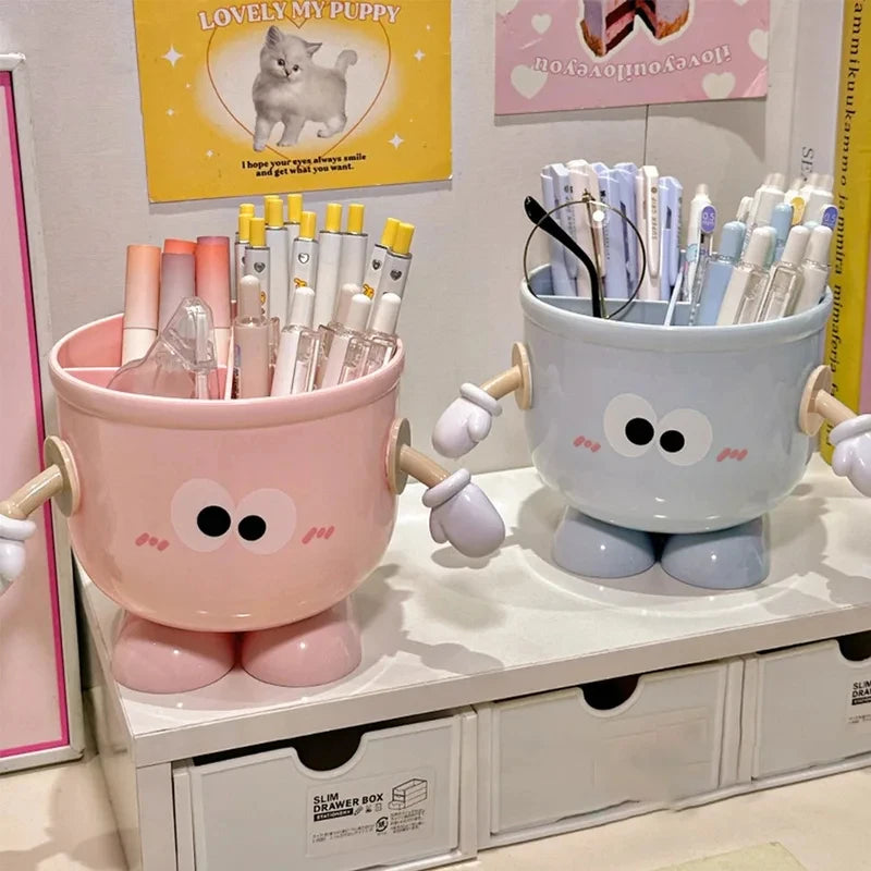 Creative Pen Holder Cute Stationery Storage Box Large Capacity