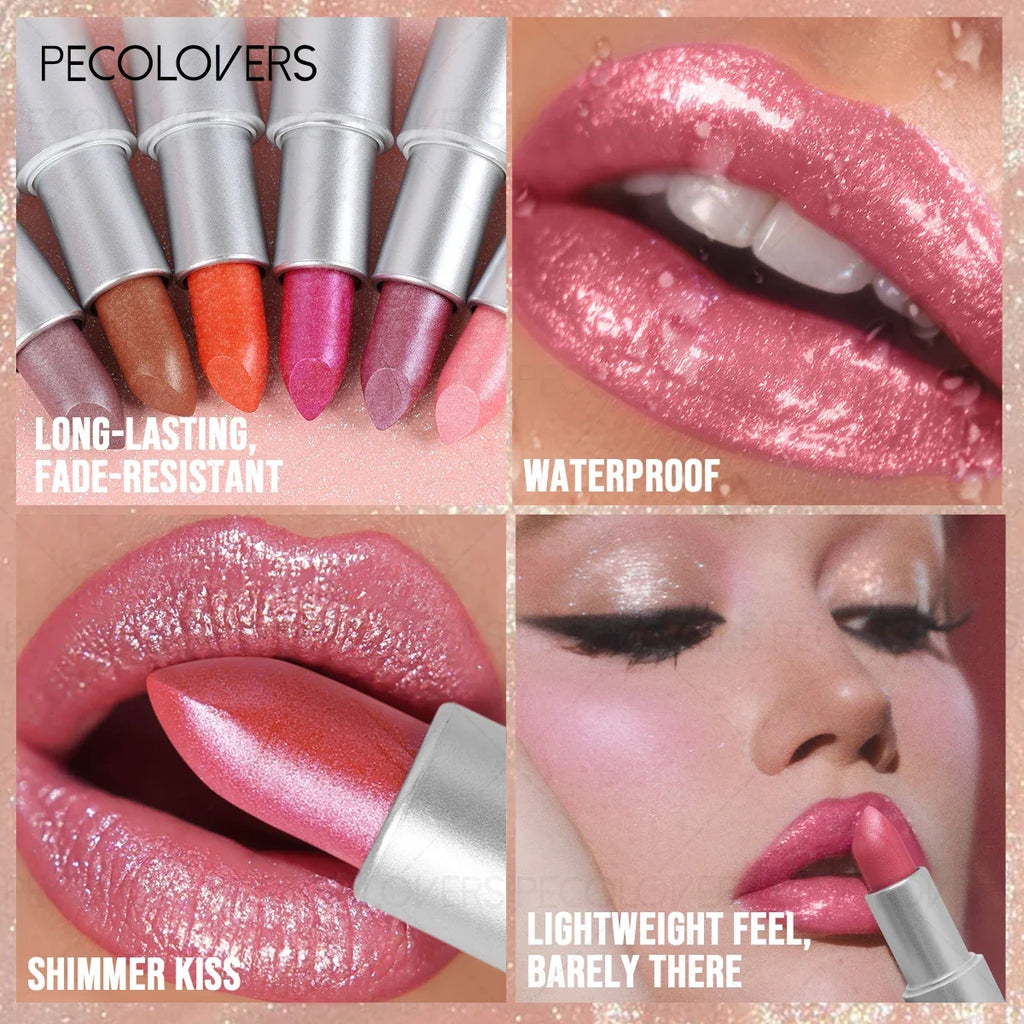 1 pc Shimmer Lip Gloss, Moisturizing Lipstick, Long-Lasting Shine, Lip Glaze, Essential for Daily Makeup Zpaxo