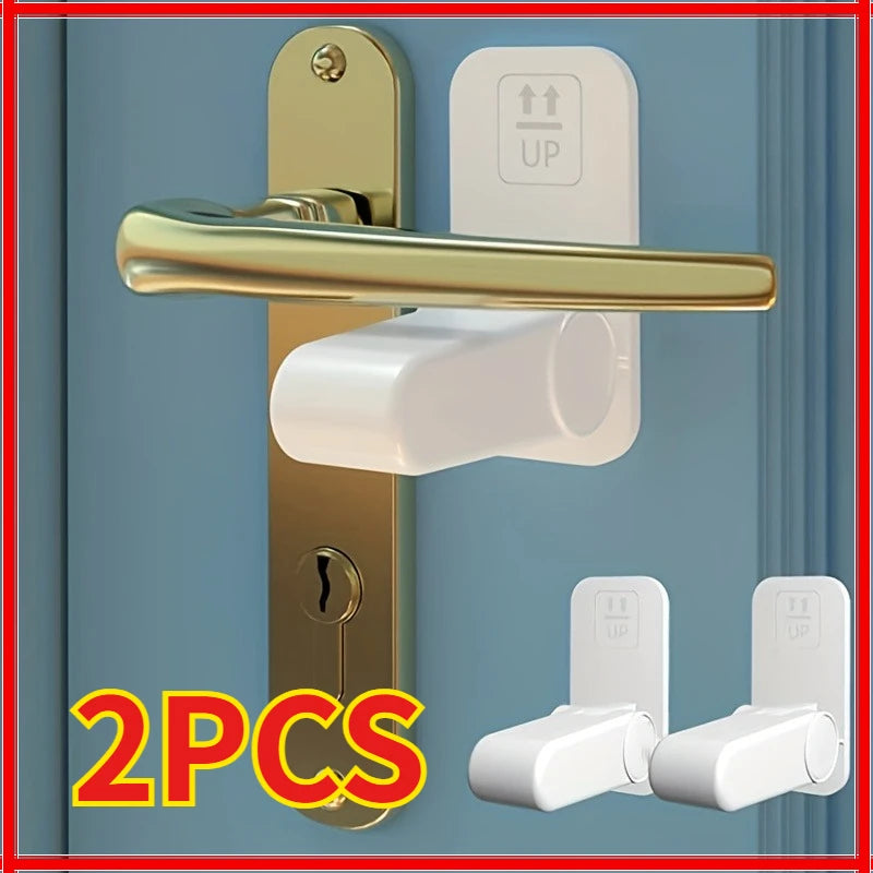 Child Safety Door Handle Locks – Baby & Pet Proof Lever Lock Child Safety Lock Zpaxo