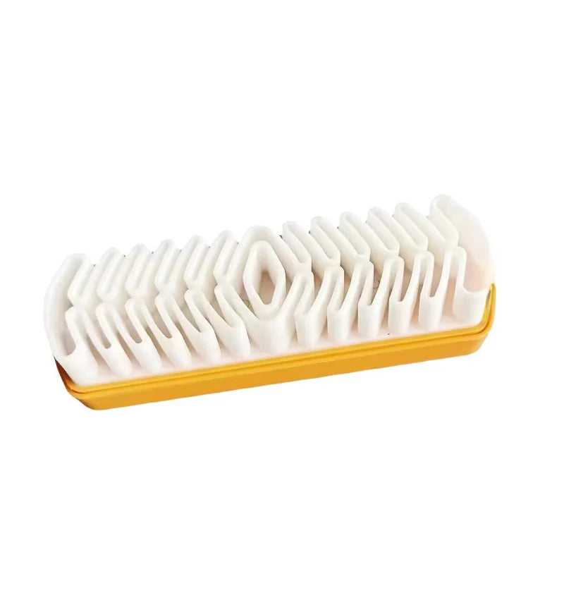 Suede leather shoe brush Raw rubber brush suede rubber deerskin shoe brush suede snow boots Yellow boot cleaning brush Zpaxo