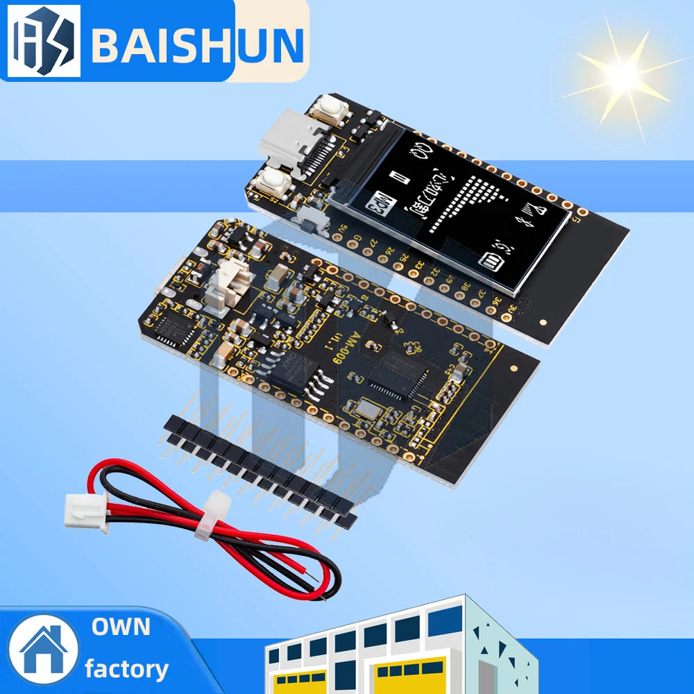 1PC TTGO T-Display ESP32 Development Board – WiFi & Bluetooth with 1.14 Inch LCD 4MB for Arduino Zpaxo Default Title