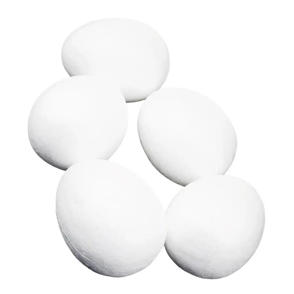 Crafting Foam Egg Set 5cm 8cm 10cm White Polystyrene Balls for Art School Project and Handmade Decoration Zpaxo