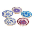 ▶5Pcs 1:12 Dollhouse Miniature Dining Plates Doll Home Simulation Kitchen Tableware Accessories Dolls House Scene Decor Toy Zpaxo 5Pcs