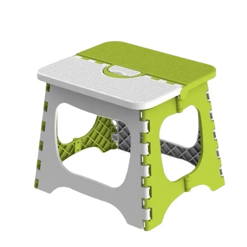 Plastic Folding Small Stool Portable Thickened Household Space-saving