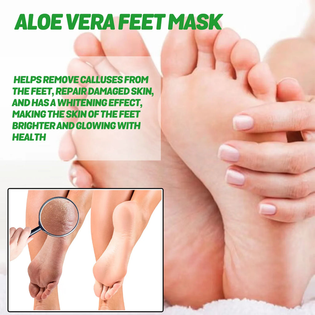 EELHOE Aloe Vera Exfoliating Foot Mask – Peel & Soften Heels Exfoliating Foot Mask Zpaxo