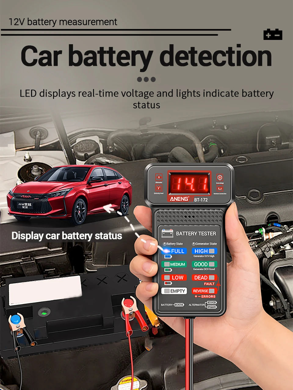 Auto Shut Off Anti Burn Safety Voltage Current Meter Easy Operation