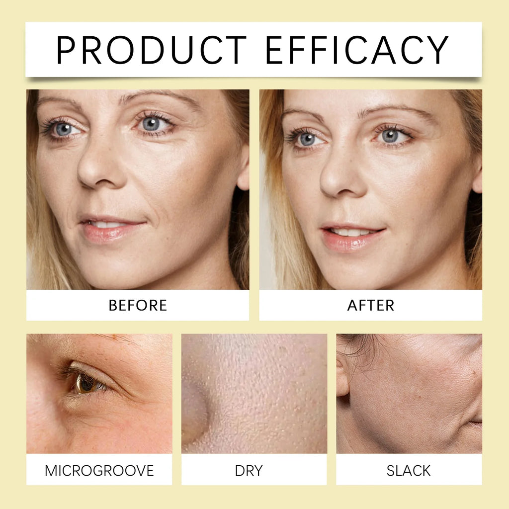 Hoygi Anti-Wrinkle Firming Serum Skin Tightening Elasticity Boost Fine Lines Reduction Fast Absorbing Non-Greasy All Skin Types Zpaxo