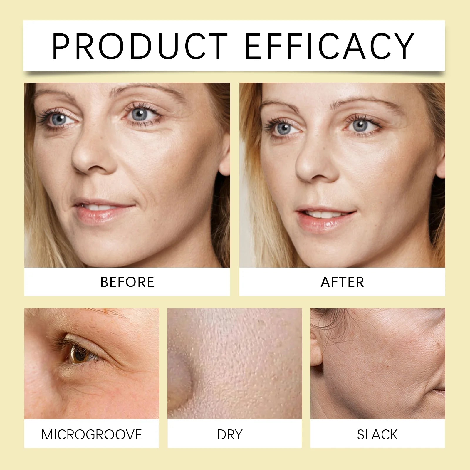 Hoygi Anti-Wrinkle Firming Serum Skin Tightening Elasticity Boost Fine Lines Reduction Fast Absorbing Non-Greasy All Skin Types Zpaxo