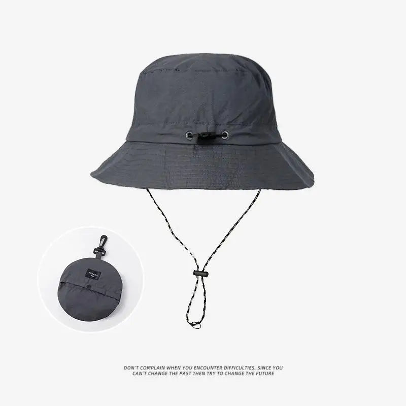 ▶1Pcs Summer Sun Protection Waterproof Fisherman Hat Bucket Camping Hiking Mountaineering Cap Foldable Storage Bag Zpaxo A4