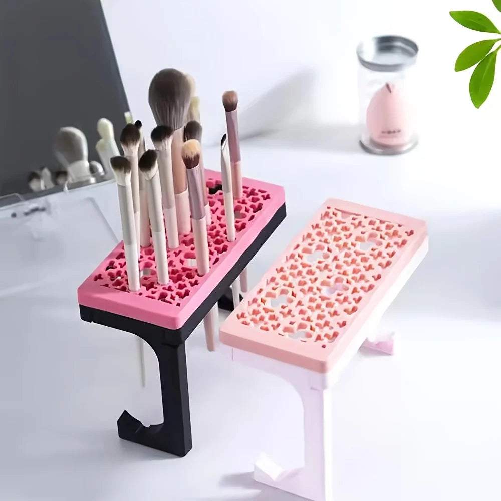 Silicone Makeup Brush Holder Drying Stand Storage Case Nail Pen Zpaxo