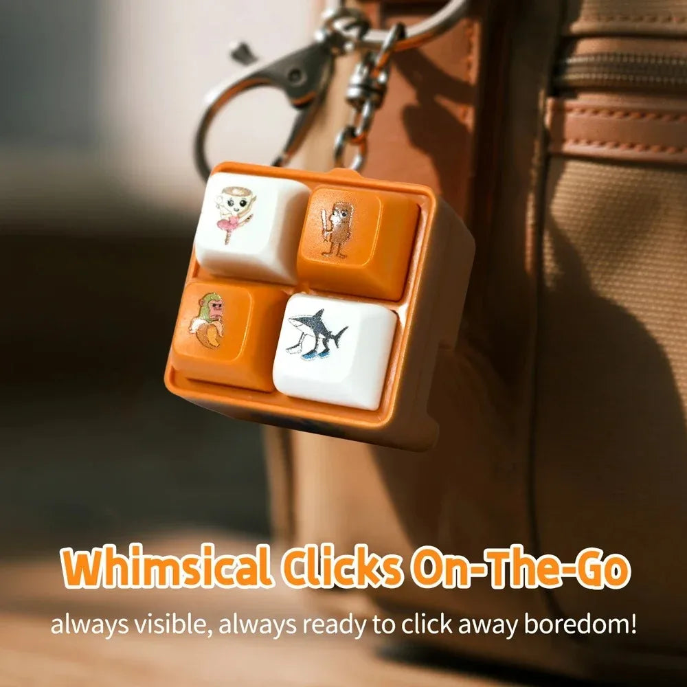 San Hai Jing Four-key Adult Relaxation Toy Four-button Keychain Funny