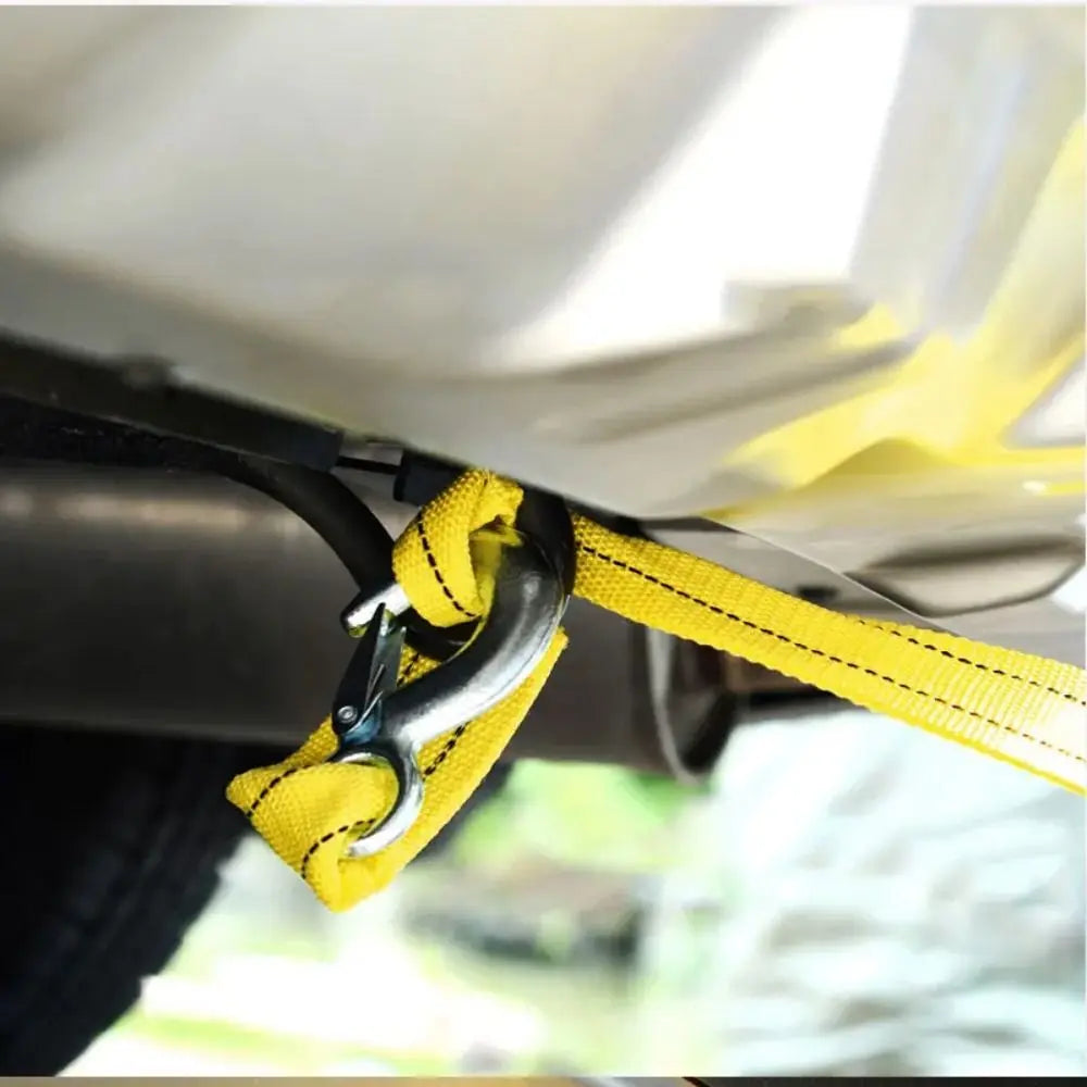 5 M Car Tow Cable 3 Ton Capacity Hooks Included Towing Pull Rope Emergency Rescue Off Road Design Heavy Duty Tow Road Emergency Zpaxo