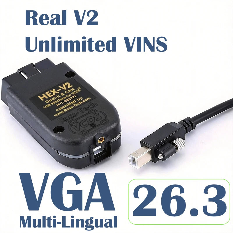 Multilingual OBD2 Diagnostic Scanner Cable 2026 Model Compatible VW Zpaxo