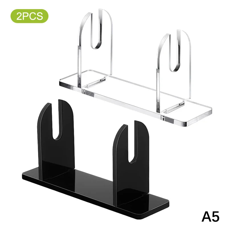 1 Acrylic Fan Display Stands Foldable Stand Holder Space-saving Desk Zpaxo A5