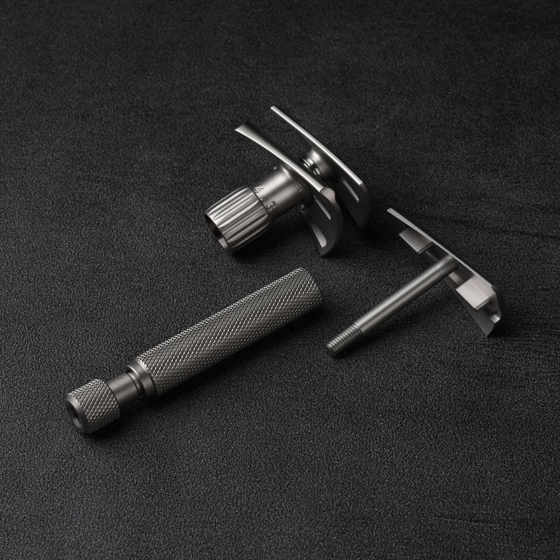 2026 Yaqi Matte Torqx Adjustable Safety Razor Slant Stainless Steel Classic Shaving Tool for Precision Grooming Zpaxo