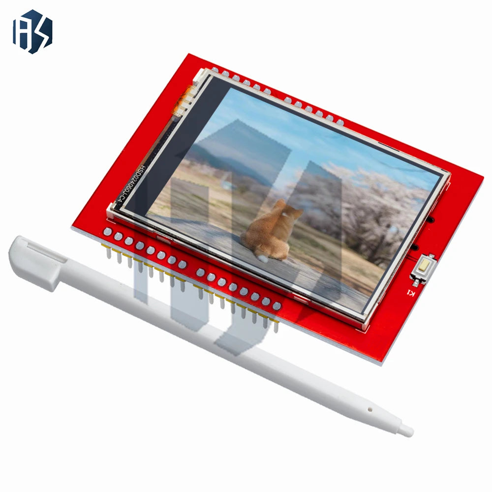 1PCS LCD module TFT for arduino touch screen 2.4 inch TFT LCD screen for UNOR3 Board and support mega 2560 with Touch pen diy Zpaxo