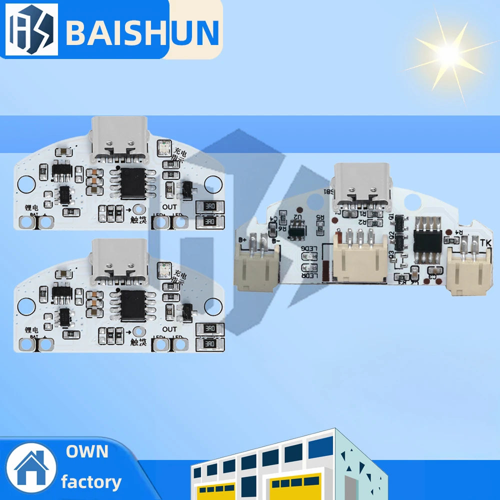 Type-c Touch Lamp Dimmer Module 3-Mode Stepless Dimming LED Zpaxo