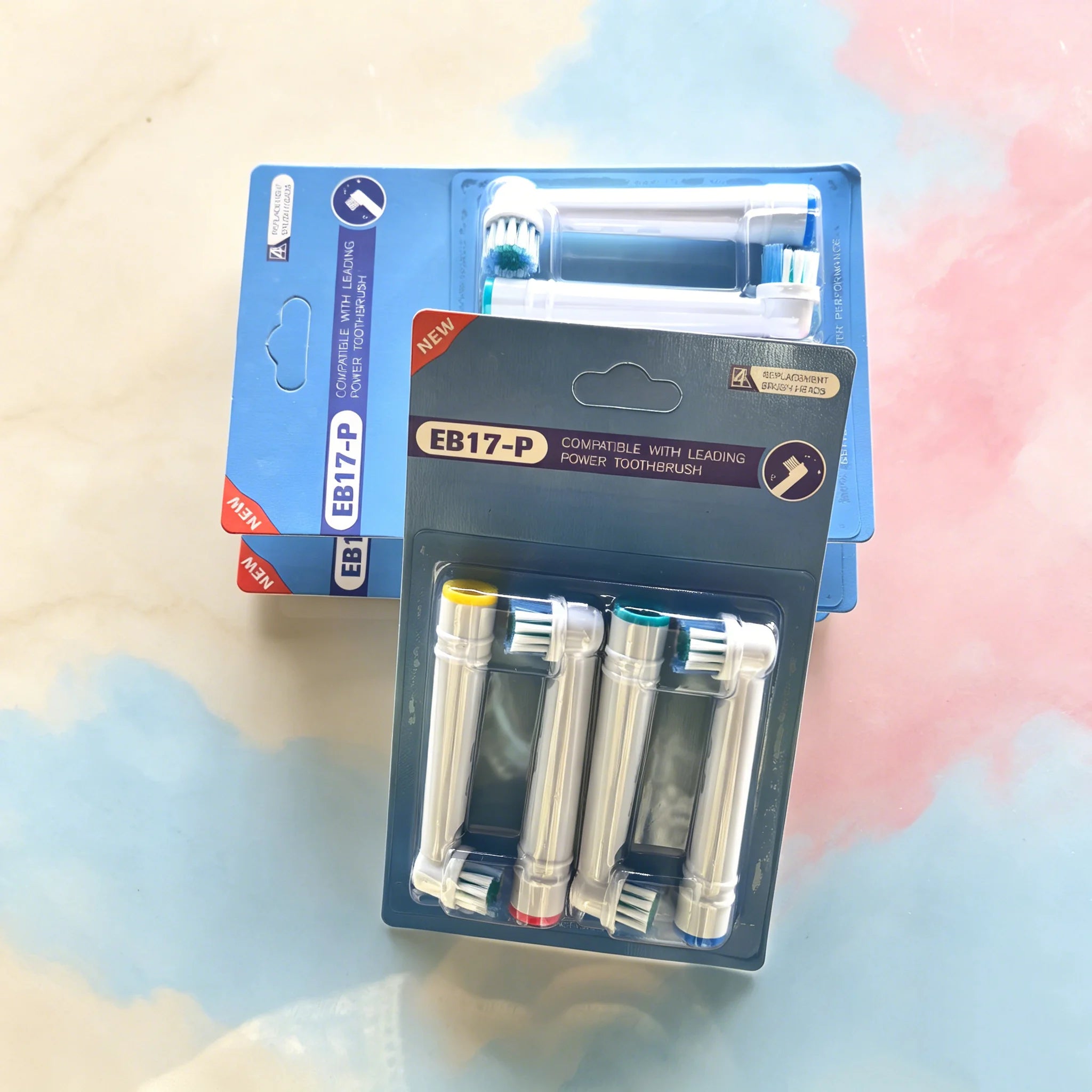 EB17P Wholesale 4/8/16pcs Set/lot Electric Toothbrush Head For Oral B PRO 6000 500 Sensitive Replacement Brush Heads D18 Zpaxo
