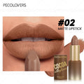 Lipstick Red Brown Waterproof Lasting Makeup Matte Not Sticky Greasy