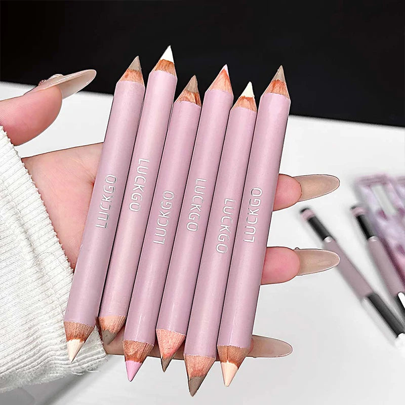 Double-headed Nose Shadow Contour Pen Lighten Tear Hole Natural Touch Zpaxo